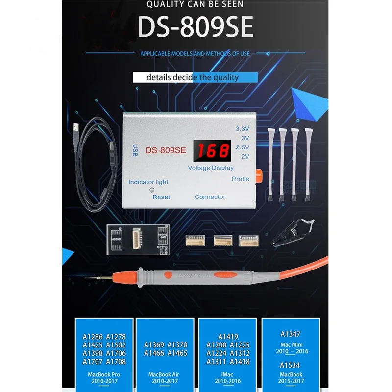 New DS-809SE EFI PIN Unlock Upgrade iCloud For MacBook Pro Air 2008-2017 iMac MAC Mini UEFI BIOS Read Write Remove Repair Tools