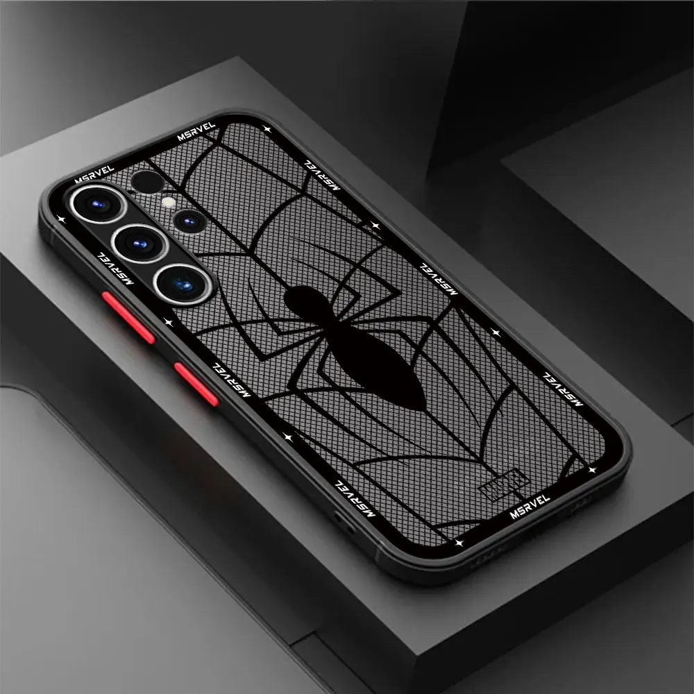 Luxury Marvel Spider Man Case for Samsung Galaxy A72 A22 A54 A34 A24 A14 A33 A73 A23 A52 5G A32 A13 A53 Luxury Soft Capa Cover