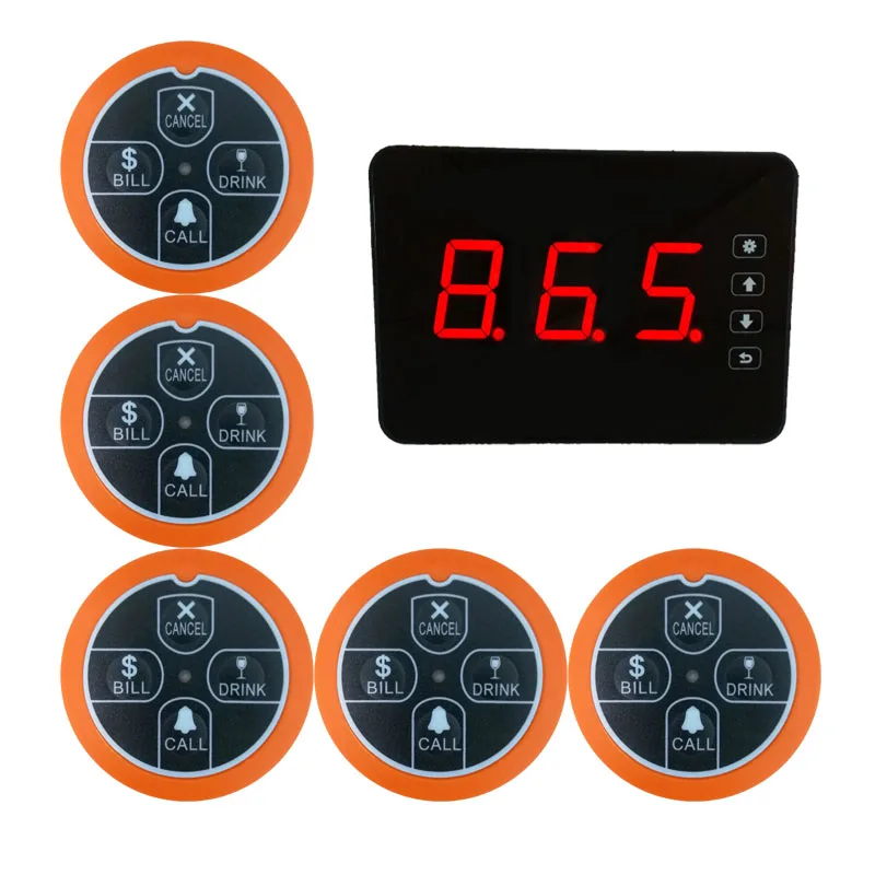 Quanzhou 1 Year Warranty fast food restaurant table buzzer system call bell electronic waitress pagers