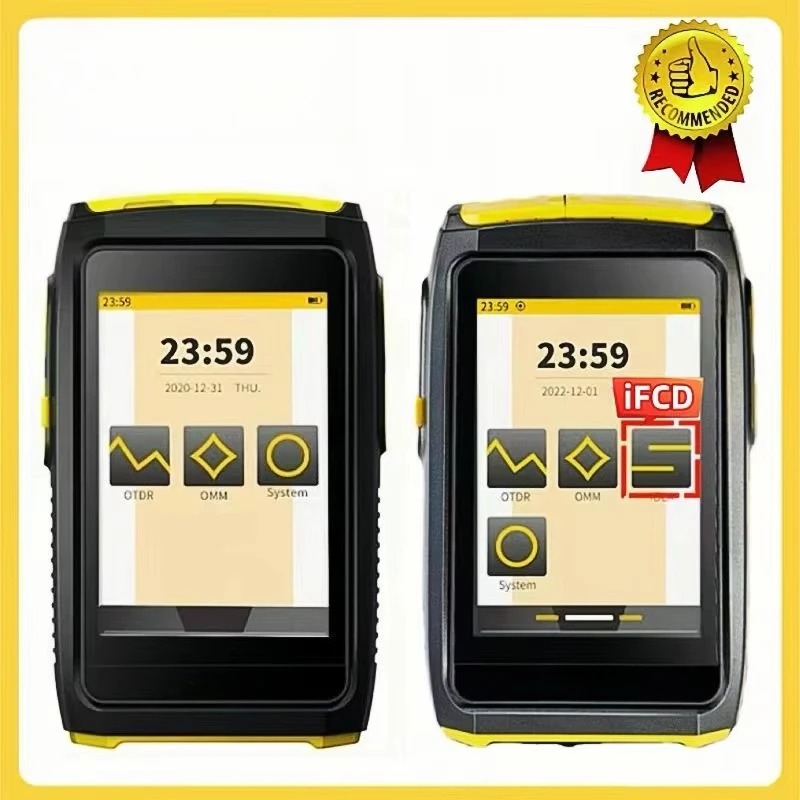 OFW Mini OTDR Active Fiber Live Test 1550nm/1610nm 20dB 80KM Fiber Reflectometer Touch Screen OPM VFL OLS Tester