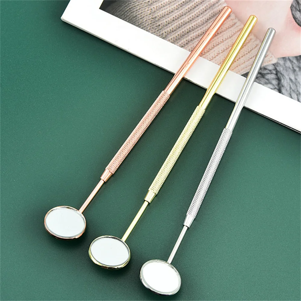 

15.7CM Stainless Steel Dental Mirror Oral Care Tool Teeth Cleaning Inspection Handle Mirror Dentist Mouth Checking Tool Supplies