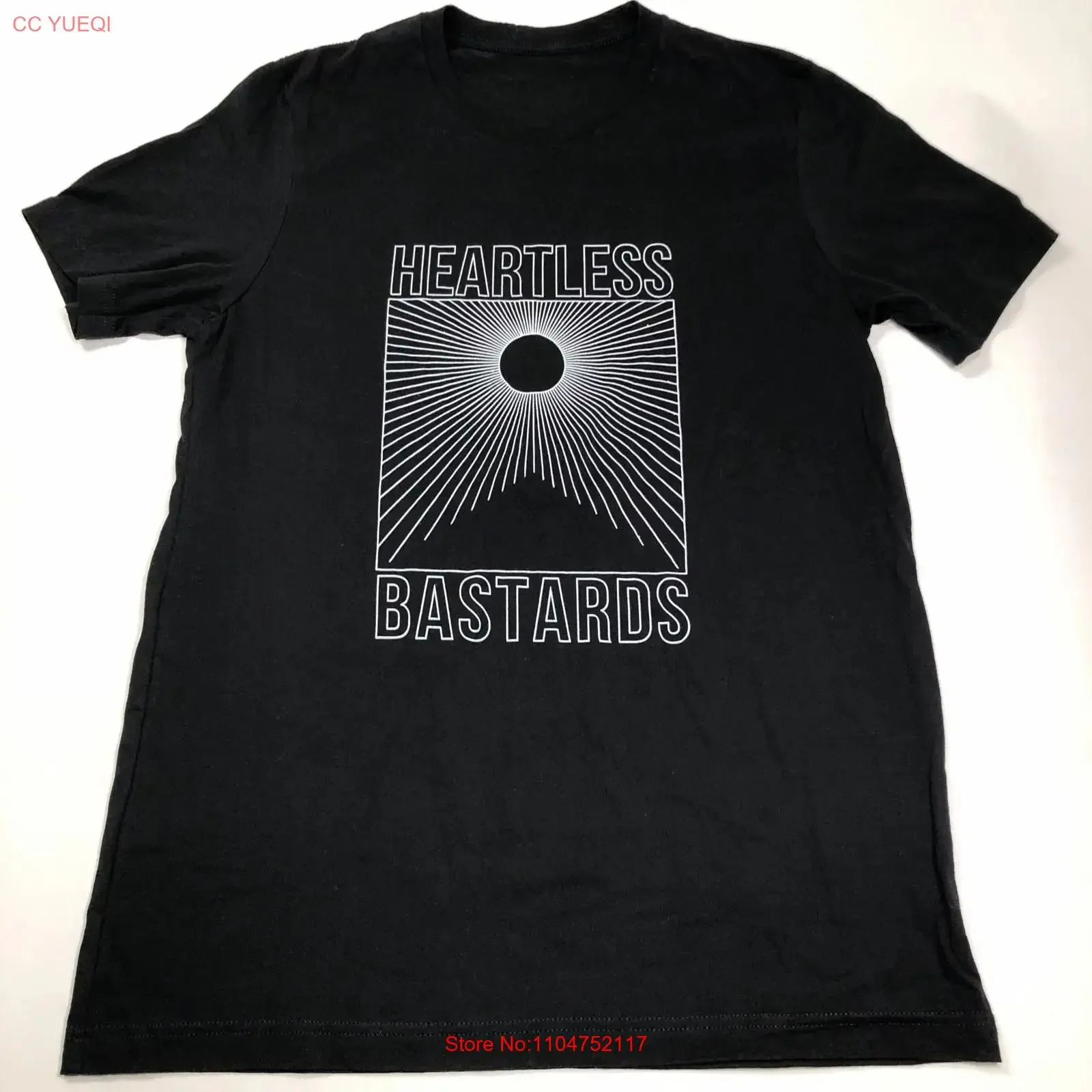 Heartless Bastards Band Logo size M Medium Black T Shirt Indie Rock Merch vintage Washed fashion Comfortable Stylish Slightly
