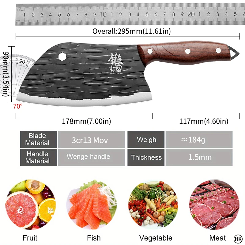 High-end kitchen knife, home cook special seiko stainless steel forging knife, for cutting vegetables, meat slicer tools