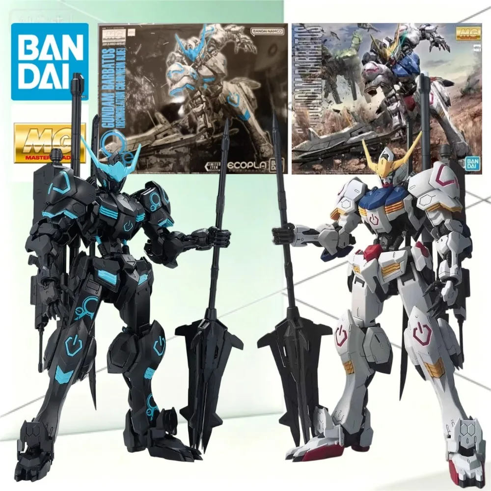 BANDAI Dual MG 1/100 ASW-G-08 Barbatos Standard & Recirculation Neon Black Blue Mecha Iron-Blooded Orphans Display Model Set
