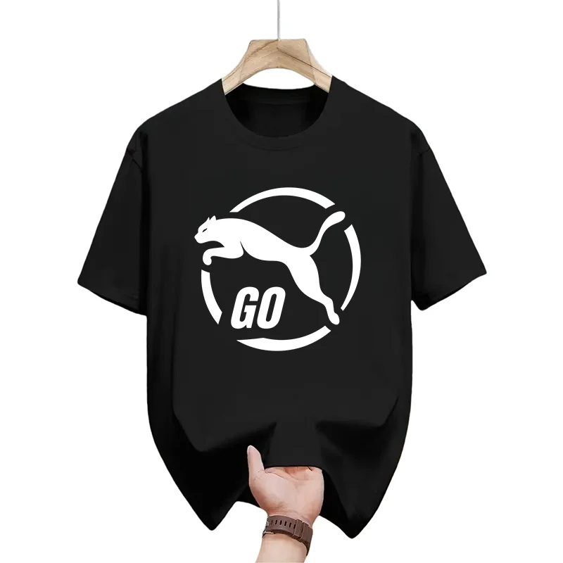 

2026 New Model Men's Fashionable Paris Brand Printed T-shirt, Pure Cotton Round-neck Casual Urban Style, High-quality PremiumY2K