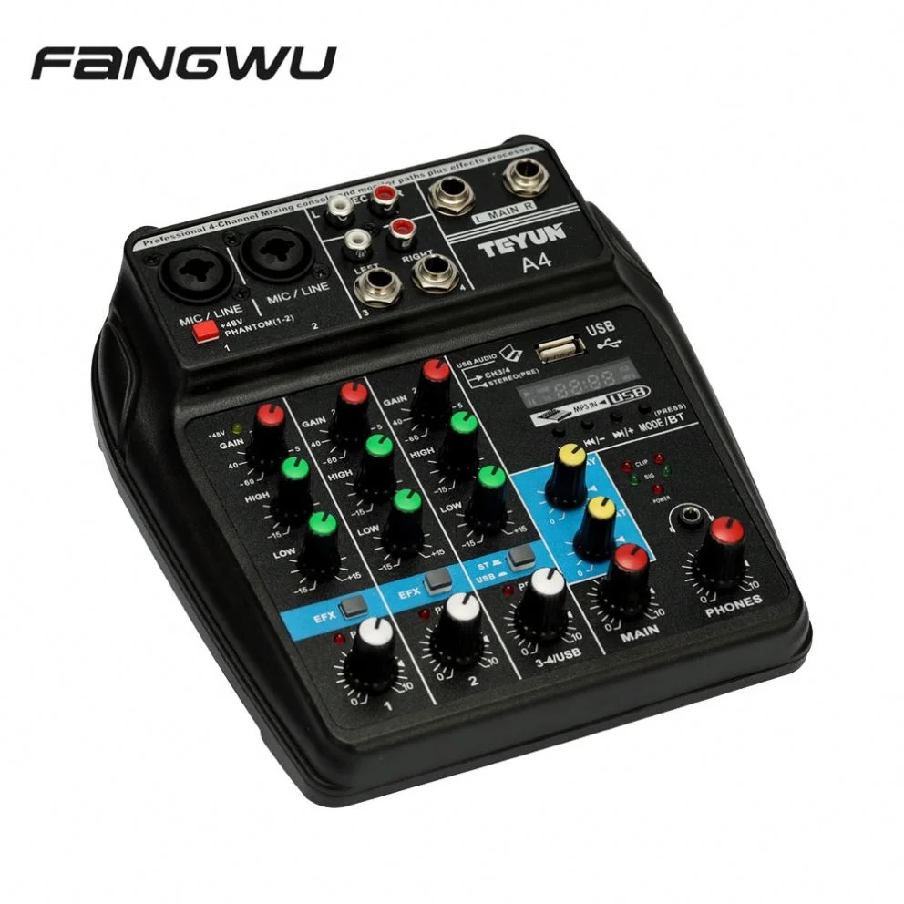 Low Moq High Quality BT Audio Midi Mixer The Newest Console