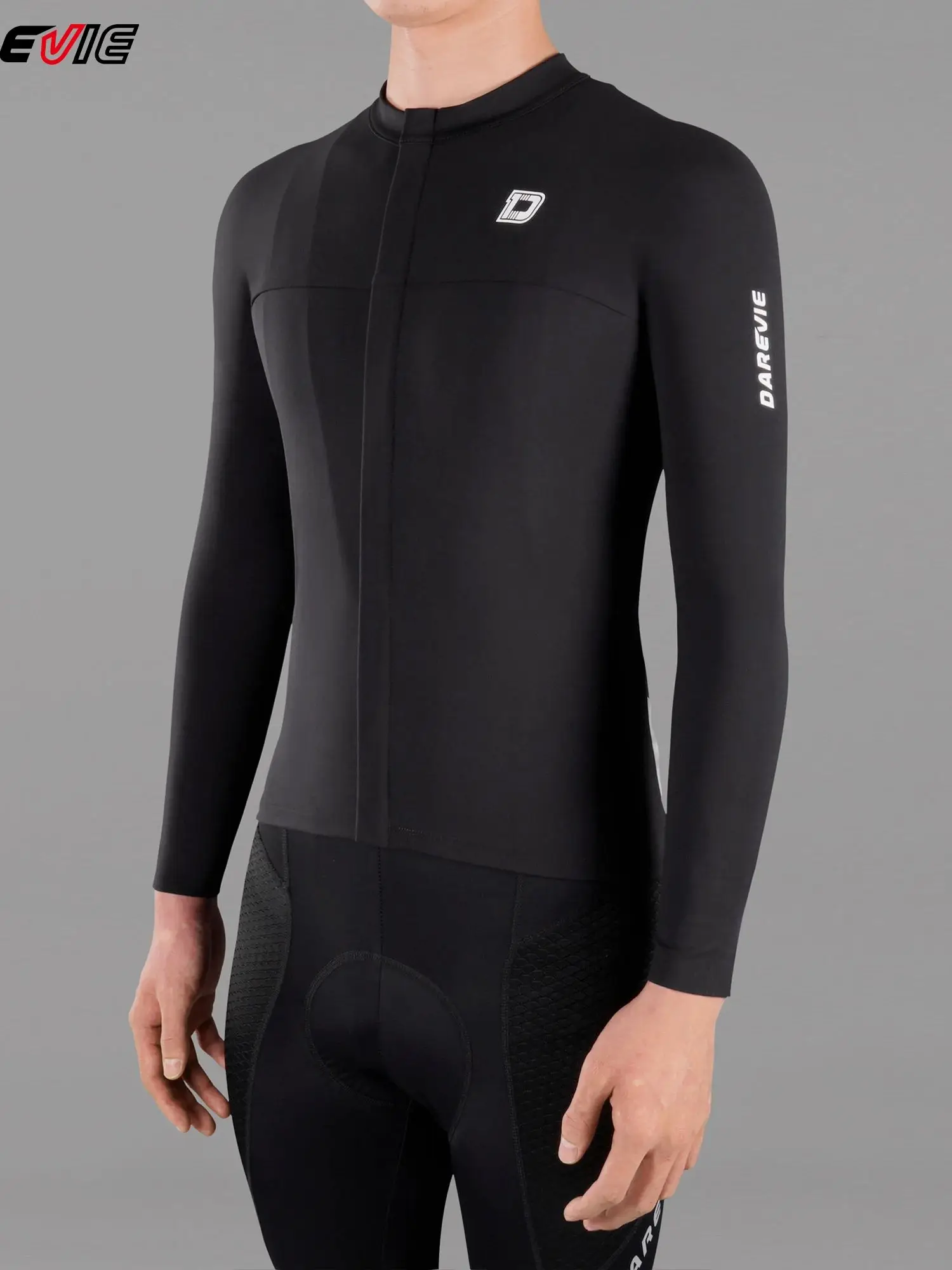 AliExpress DAREVIE Cycling Jersey Winter Keep Warm Pro Level Men's Cycling Shirt Non Slip Windproof Soft MTB Road Men's Cycling Clothin