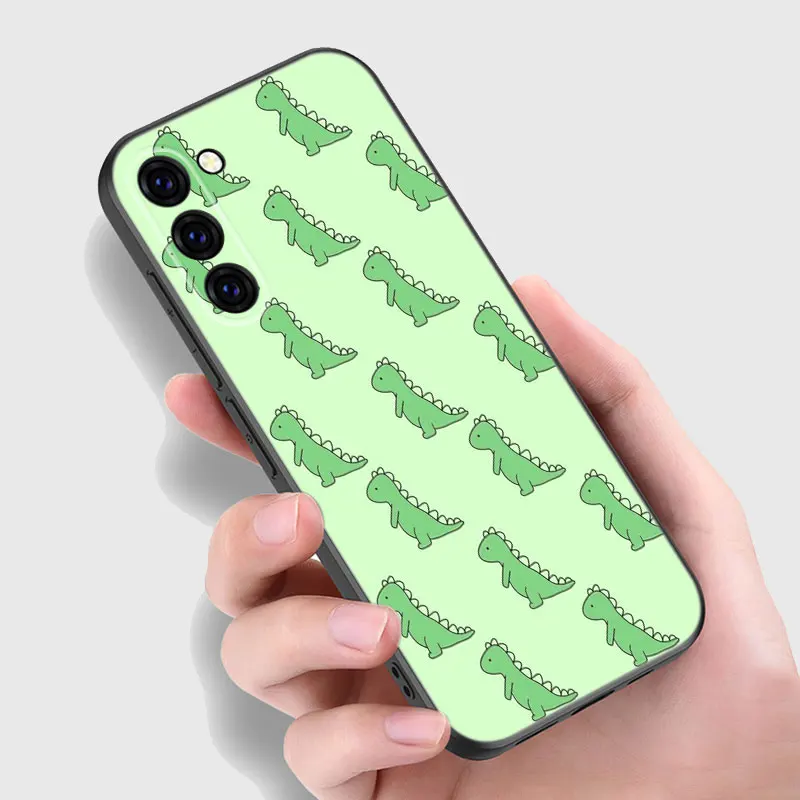 Cute Dinosaur Phone Case For Samsung A13 A22 A24 A32 A71 4G A33 A34 A35 A52 A53 A54 A55 A73 5G A12 A14 A23 A31 A50 A51 A72