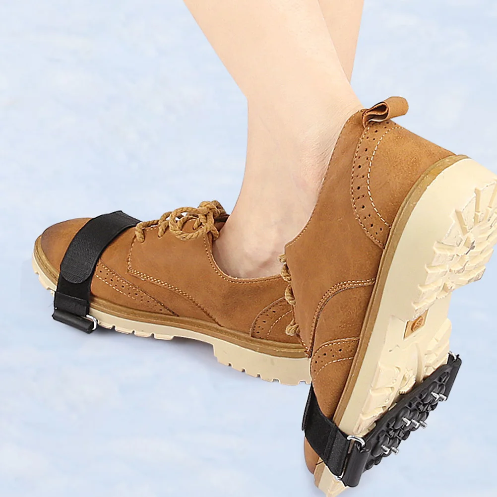 

1 Pair Ice Non-Slip Shoe Covers Durable Traction Cleats For Walking Hiking Camping Outdoor Activities Crampon Spikes
