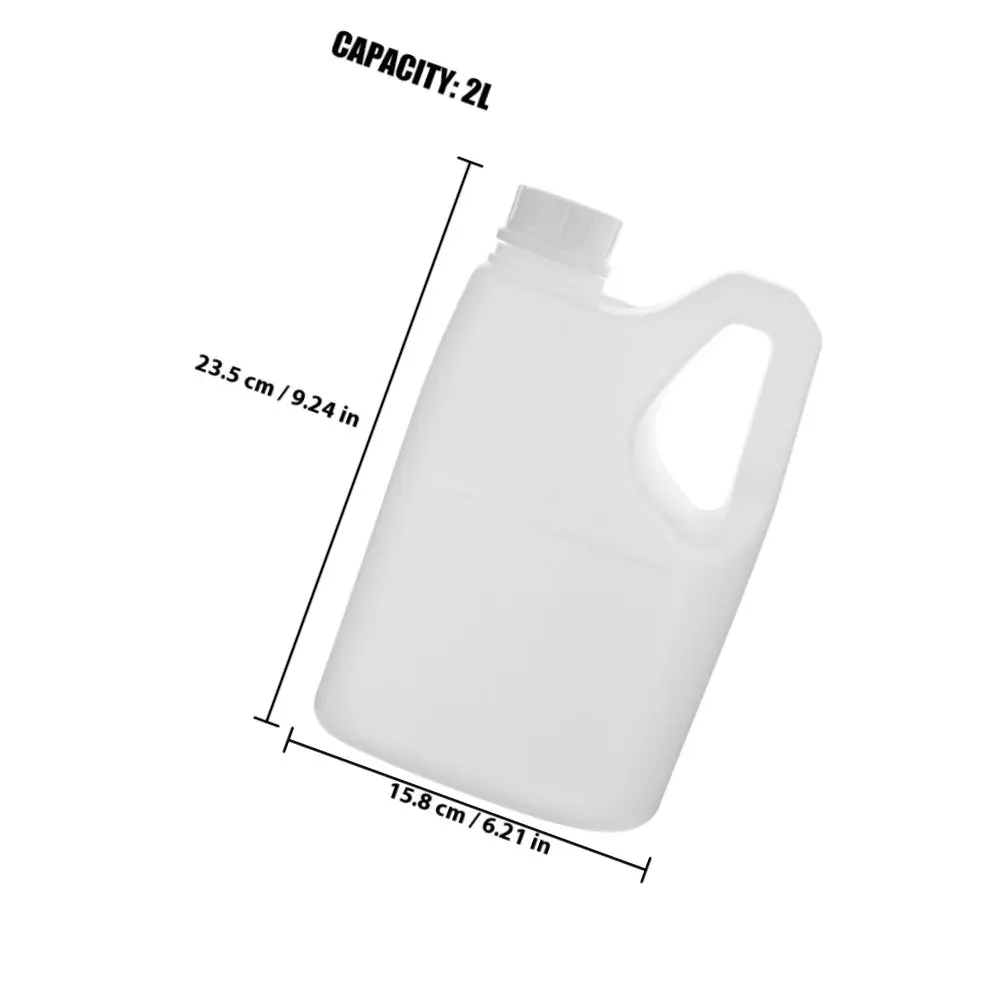 2Pcs Large Capacity Plastic Juice Container with Tight Seal Lid and Ergonomic Handle for Liquids Storage Juice Smoothie Honey