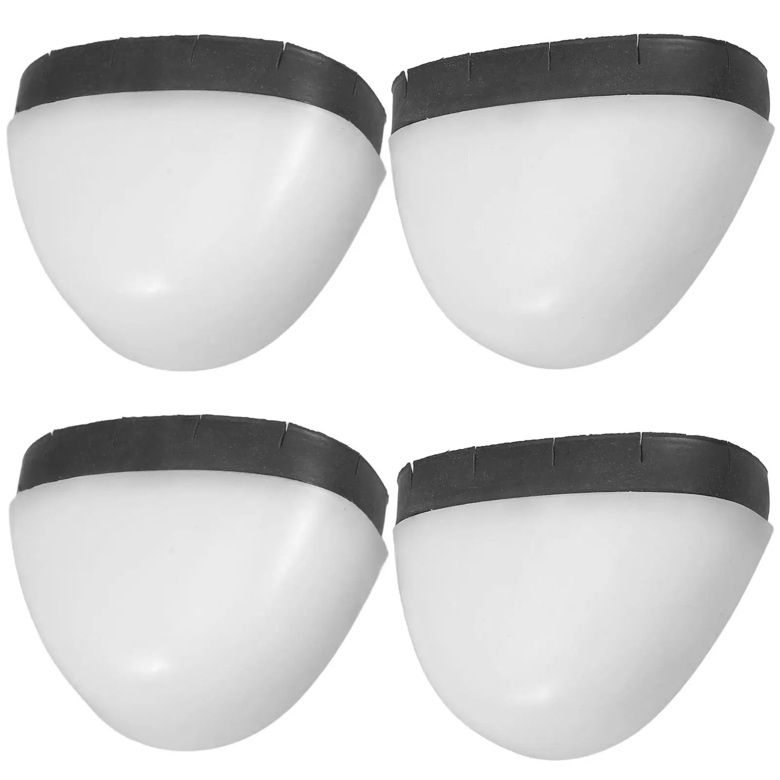 4 Pcs Safety Toe Caps Inserts Plastic Shoe Accessories White Work Boots Guard Lightweight Comfortable Compliant Standards