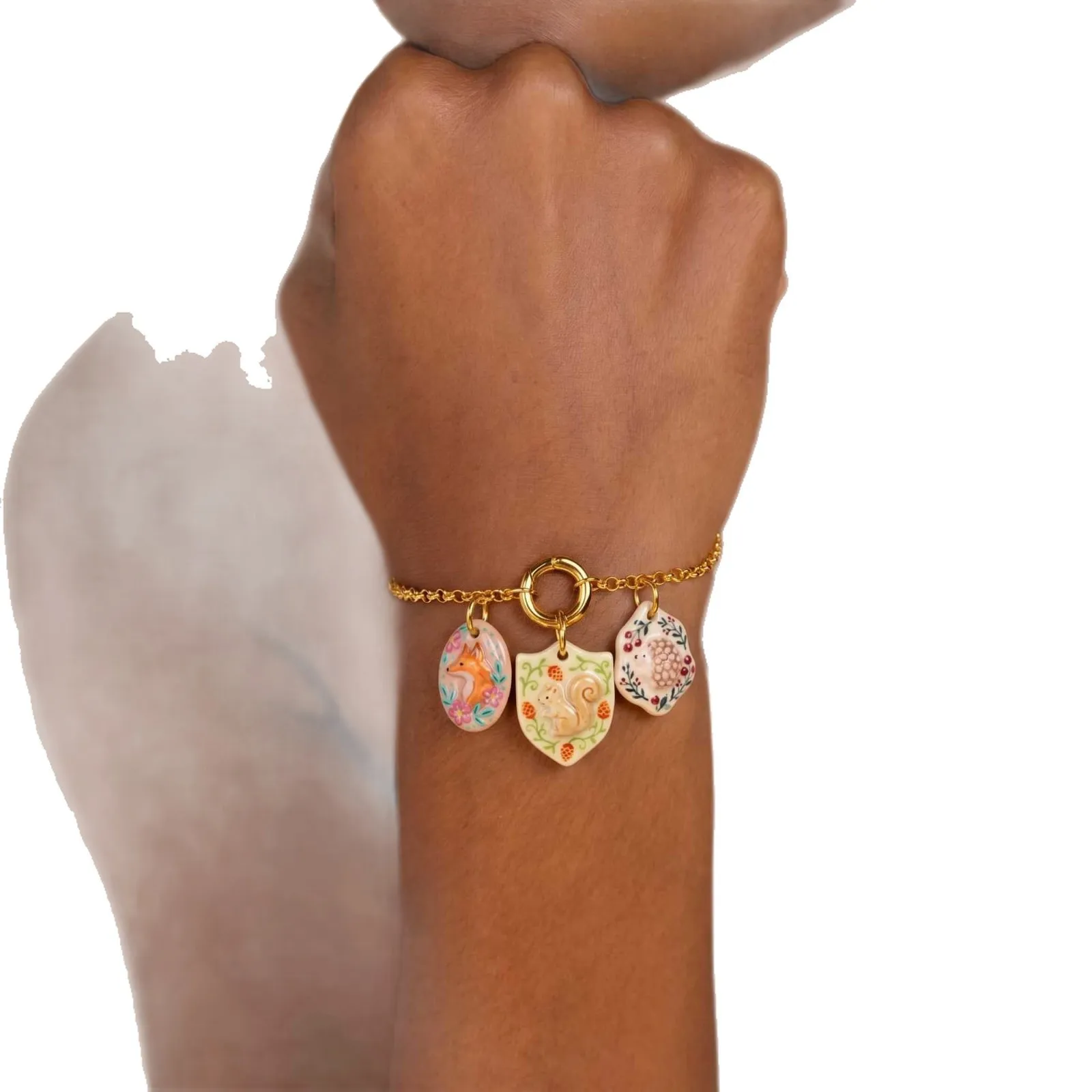 Tierische Keramik-Anhänger 2026 Sommer PVD-beschichtetes Gold 316 Edelstahl für DIY Halsketten- und Armbandherstellung Handgemachter Schmuckzubehör – Detail 7