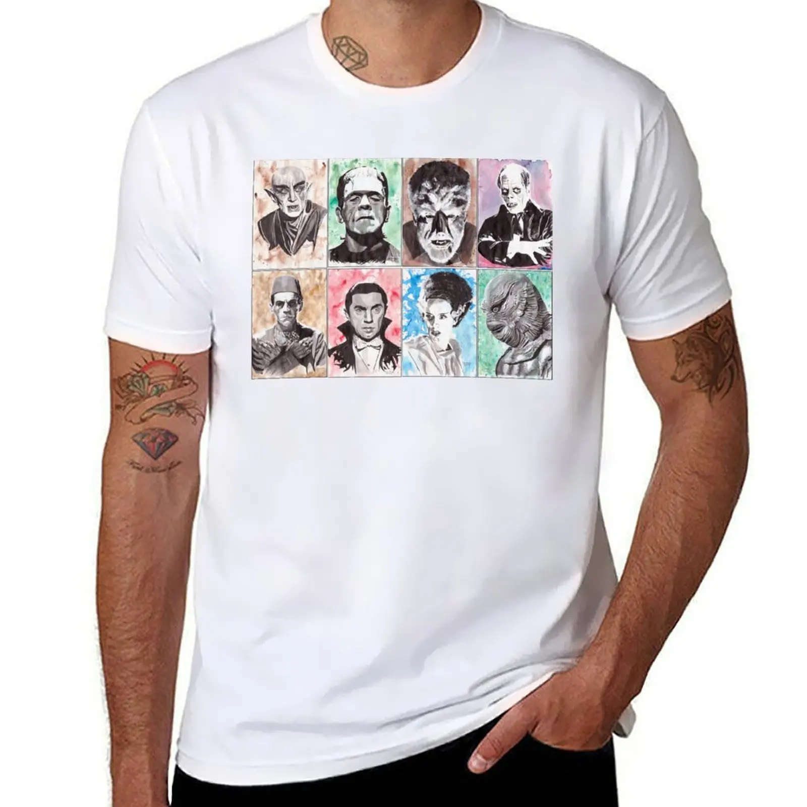 

Classic Monster Collection T-Shirt plus sizes animal prinfor boys plus size clothes summer top black t shirts for men