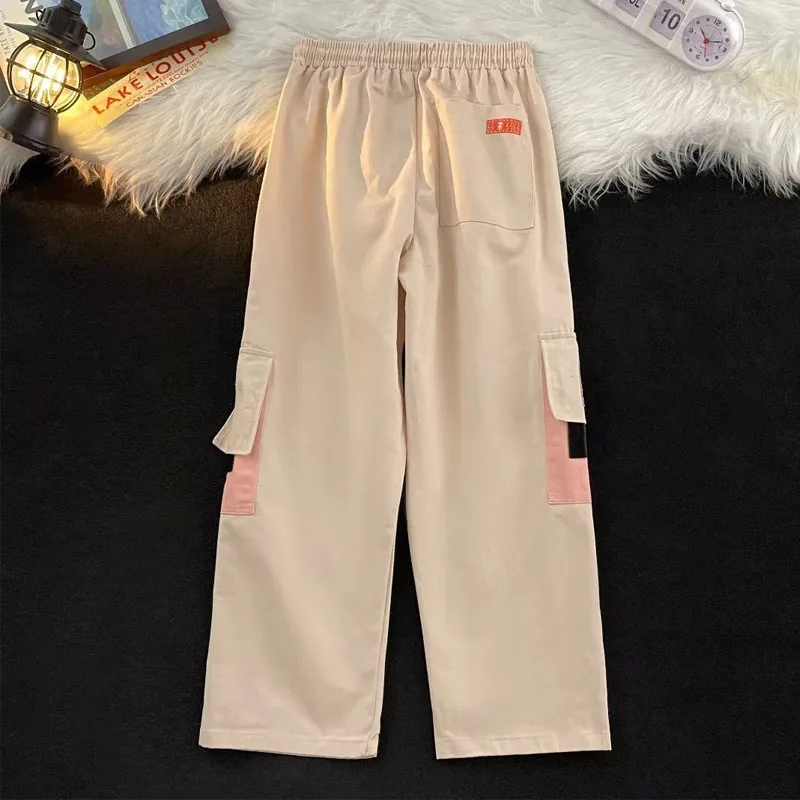 New Autumn Fashion Korean Edition Trendy Brand Wide Leg Workwear Straight Tube Loose Versatile Handsome Youth Men's Casual Pants