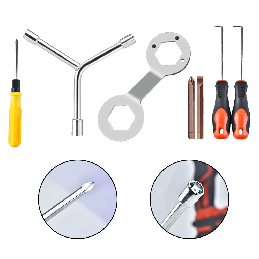 

7pcs Tool Set Disassembly Tool Set DIY Maintenance 3-in-1 Wrench ABS Material Chrome Vanadium Steel Double-ended Wrench