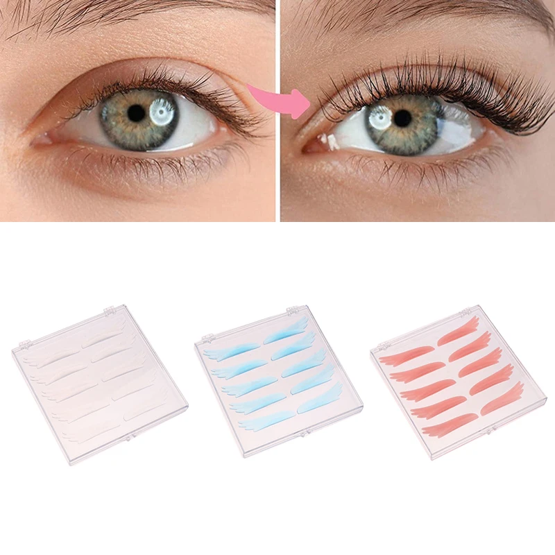 5Pairs/Box Eyelash Extension Silicone Pads Wing Shape Lash Lift Perm Curler Pad Grafting Lashes Eyelash Spacer Makeup Tools