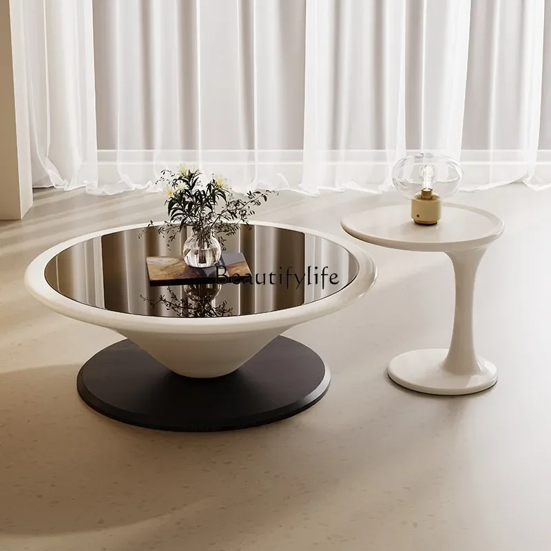

yj32 Round coffee table living room small apartment simple modern style
