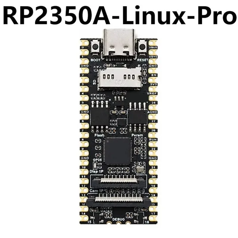 For Raspberry Pi Pico 2 RP2350A Linux Pro Board 16MB Flash 8MB PSRAM With SD Card Slot Camera Display Port MCU