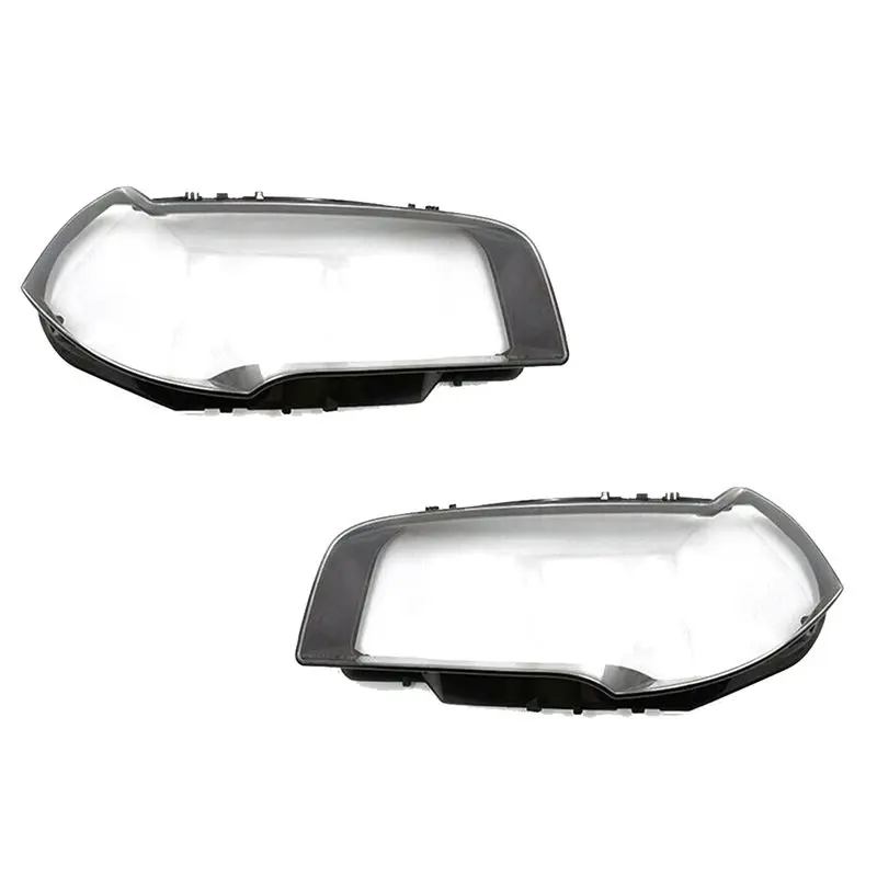 A21F-1Pair Car Front Headlight Lens Shell Lampshade For BMW X3 E83 2006-2010 Head Light Lamp Transparent Cover Housings