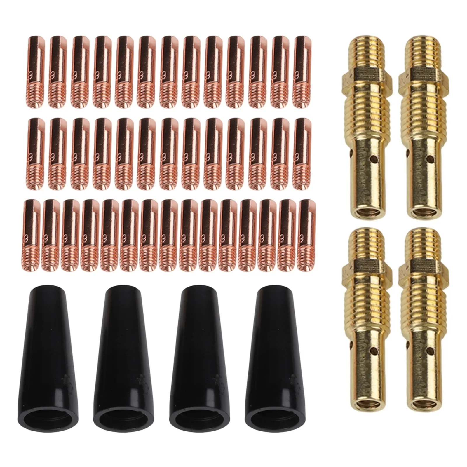 

Nozzle Diffuser Set Flux Core Nozzle Tips Toolbox Essentials Copper Welding Tips Metal Nozzle Kit 48pcs Welding Nozzle Tips Set