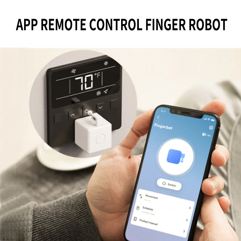 Smart Home Timed Voice Control Finger Robot Portable Zigbee APP Remote Control Finger Robot Customizable Actions Multiple Arms