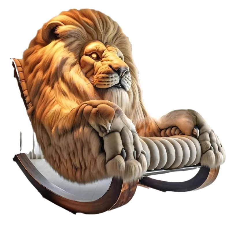 Lion sofa chair living room furniture sofa bedroom bed size apartment