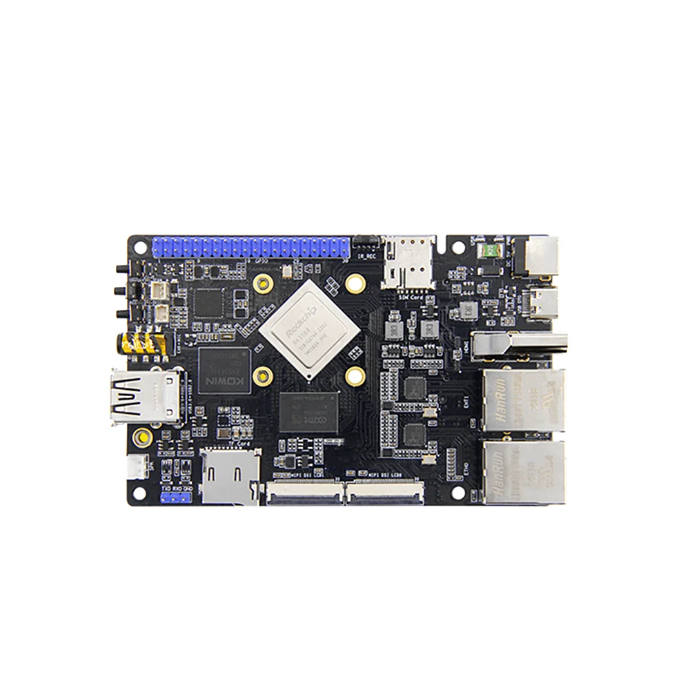 RK3568 Linux Board 1TOPS NPU Nas Motherboard Dual Ethernet  PC Mini Diy Electronic Kit Dual Dislplay Free SDK Open source