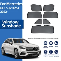 For Mercedes Benz GLC X254 SUV 2022 2023 2024 Car SunShade Shield Front Windshield Curtain Rear Side Baby Window Sun shade Visor