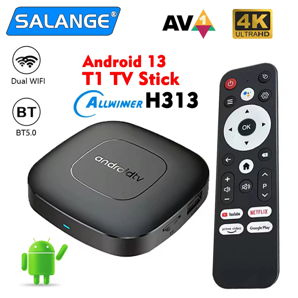 Smart Androidtv TV Box Android 13 Set Top Box رباعي النواة Google Assiatant 8K Video 2.4G 5G Dual WiFi Bluetooth 5.0 Media Player