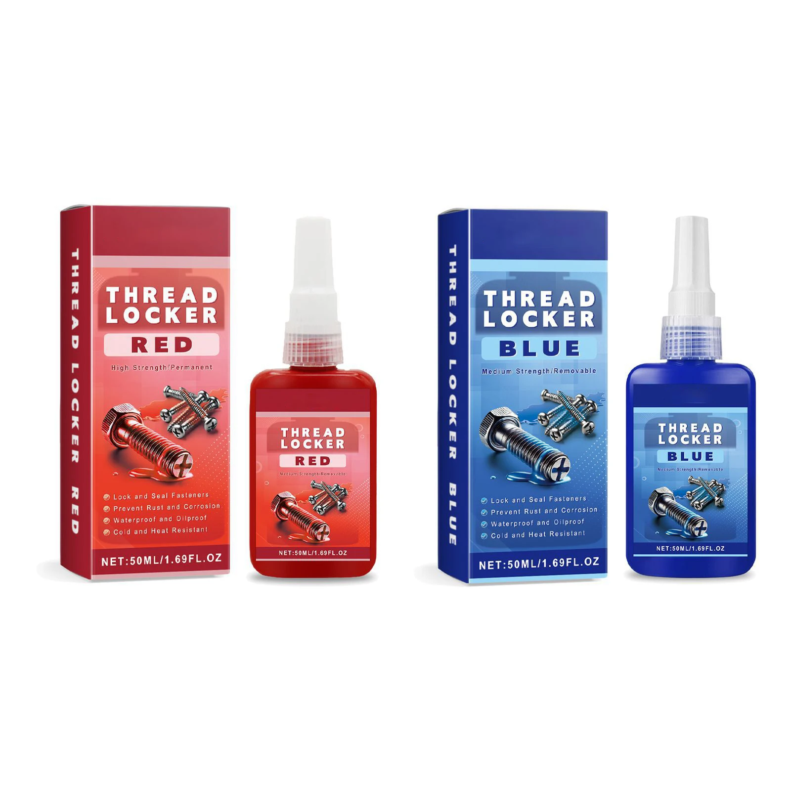 50ml Threadlocker Anaerobic Glues Anti Loose Screw Glues Fastening Sealant Quickly Cured Thread Locking Agent Sealant For Screws