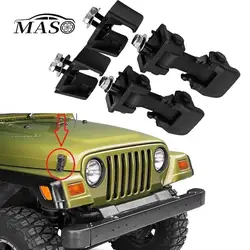 Black Car Engine Lock Hood Latch Catch Cover for JEEP WRANGLER 1997-2006 TJ 1997-2006 55176636AD