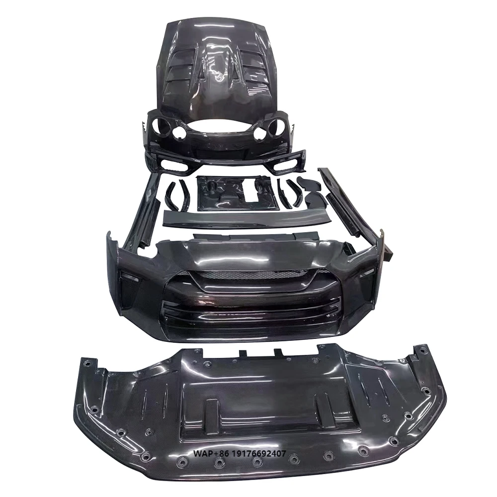 The New Carbon Fiber Body Kit Is Suitable for GTR35 08-16 Modified for TOPCAR Large Surround Bumper