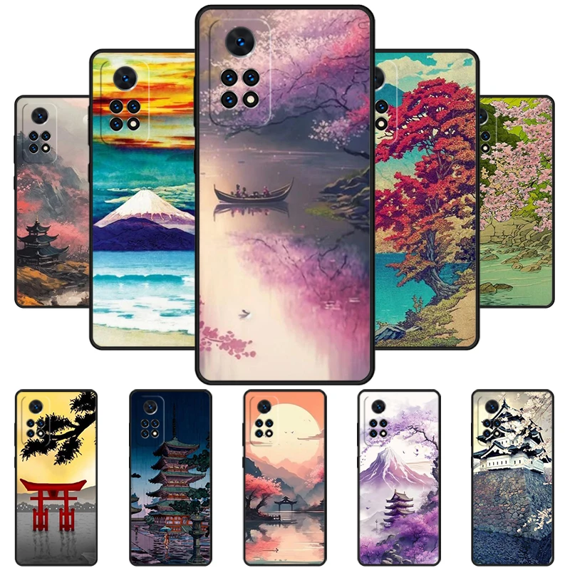 Japan Tokyo Scenery Phone Case For Redmi Note 11 EPro 11S 10T 9S Promax 8 Pro Xiaomi Mi 11 12X 12S Ultra Cover