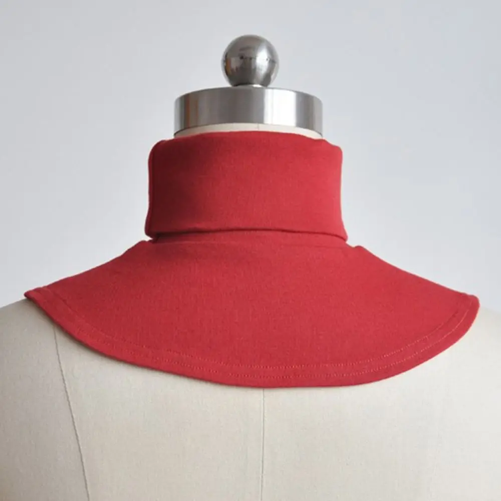 Cuello alto falso desmontable para mujer, media parte superior Multicolor, Cuello de camisa falso, accesorios de ropa de algodón, cubierta de cuello extraíble