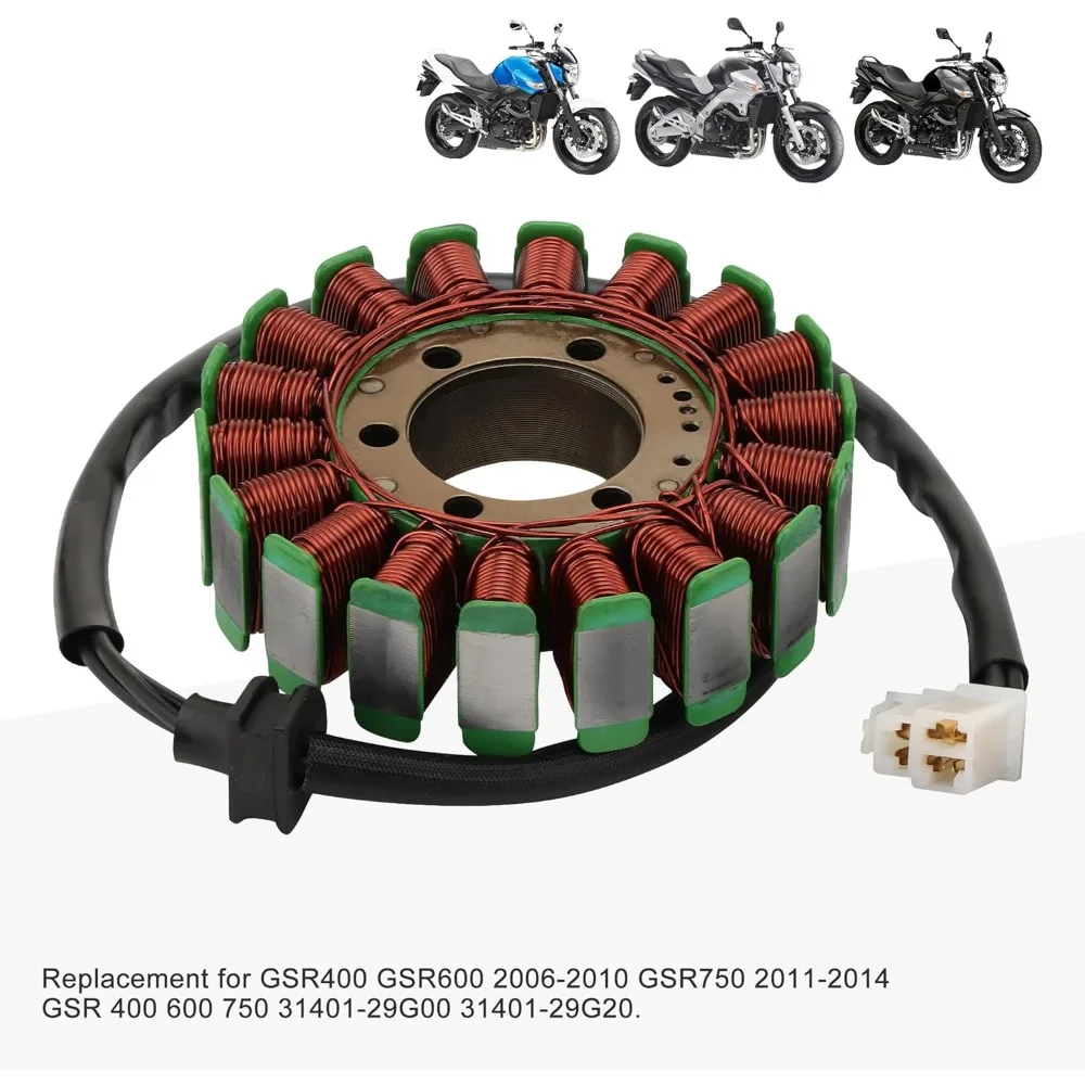 

31401-29G20 Катушка статора мотоцикла для SUZUKI GSR400 GSR600 2006-2010 GSR750 2011-2014 GSR 400 600 750 31401-29G00