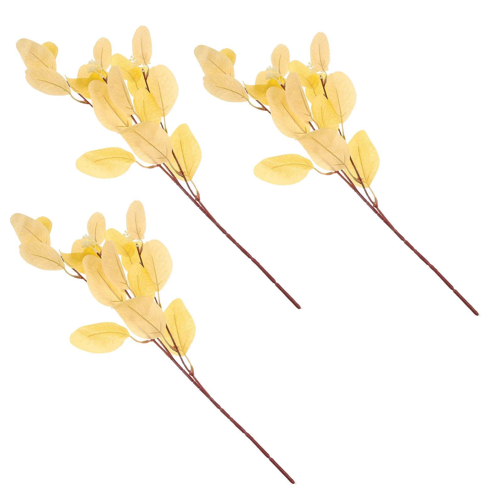 

3Pcs Artificial Eucalyptus Leaves Realistic Faux Plant Foliage for Home Decor Bouquet Garland Filler Faux Eucalyptus