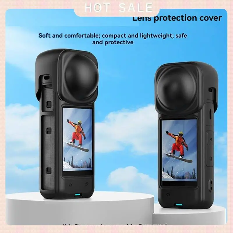 24-Hour Delivery Lens Cap Lense Guards PC Frame Cage Silicone For Insta360 X5 Camera Accessories Kit For Insta 360 X5