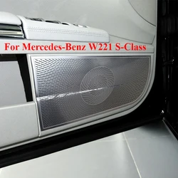 Car Styling For Mercedes Benz S Class W221 2008-2012 Audio Speaker Cover Trim Door Loudspeaker panel Stickers Auto Accessories