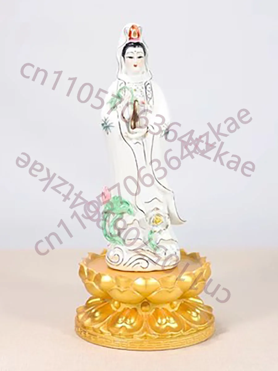 

Gilded Solid Wood Buddha Statue Base, Guanyin Bodhisattva Statue, Wealth God Guan Gong Statue, elevated Bracket