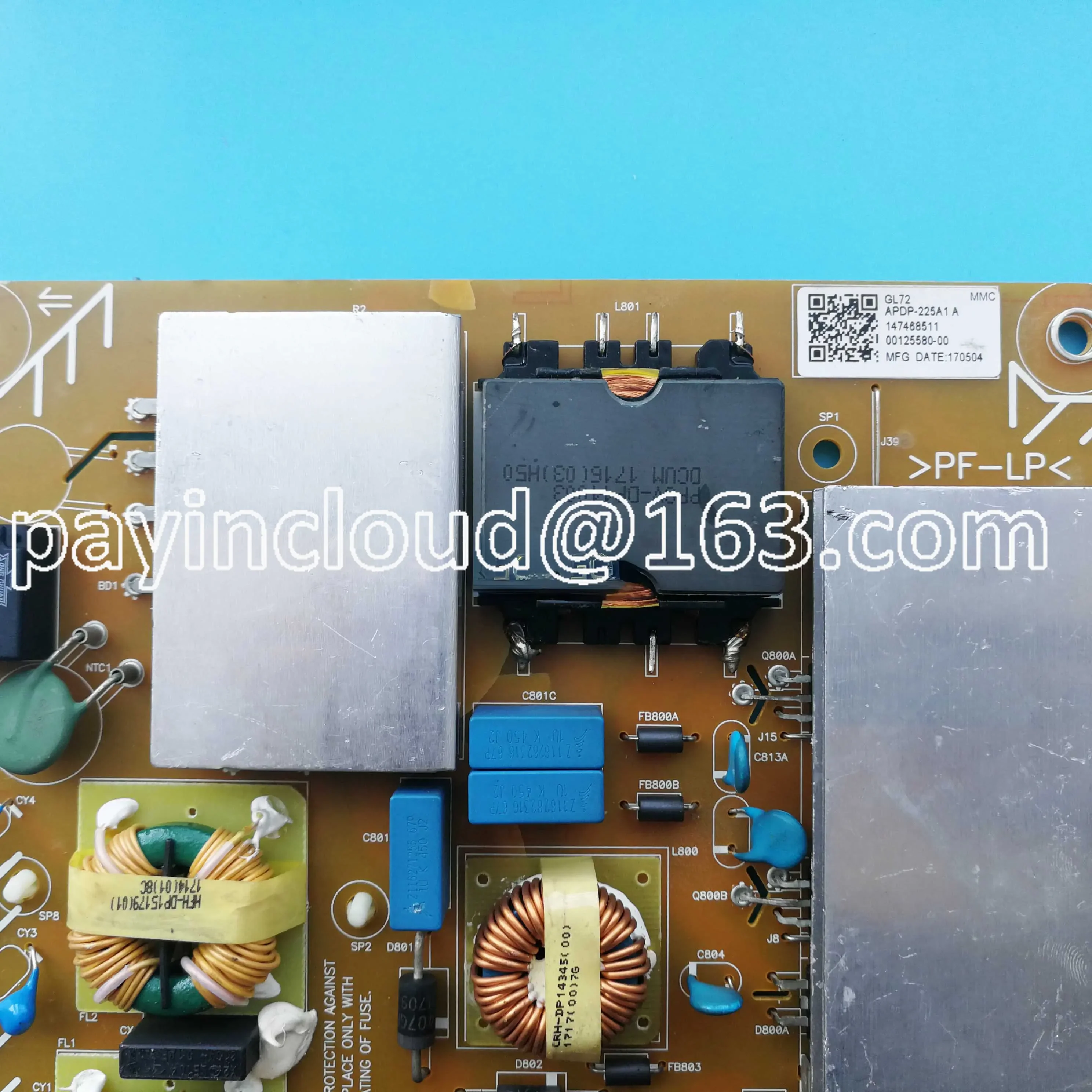 

KD-65X8500E GL72 LCD TV Power Board APDP-225A1 2955037103