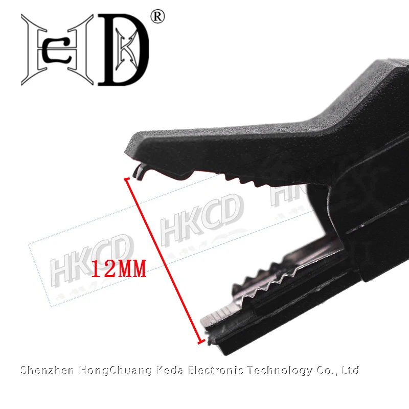 2 Pcs red and black Full Protective Alligator Clips Crocodile Clamp For Professional Multimeter ﻿