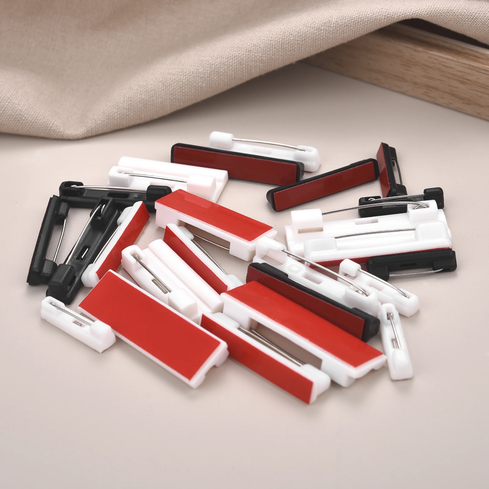 20 قطعة بروش المشبك شارة ذاتية الصنع دبابيس بروش بار دبابيس المشبك الخلفي دبوس لوازم الزفاف DIY بها بنفسك صنع اسم شارة بروش مجوهرات #2