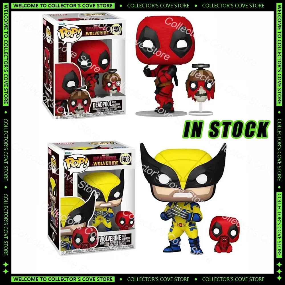 Original Funko Pop Deadpool and Wolverine X-23 Blade Warrior Royal Handheld Model Marvel Movie kid Toys Gift