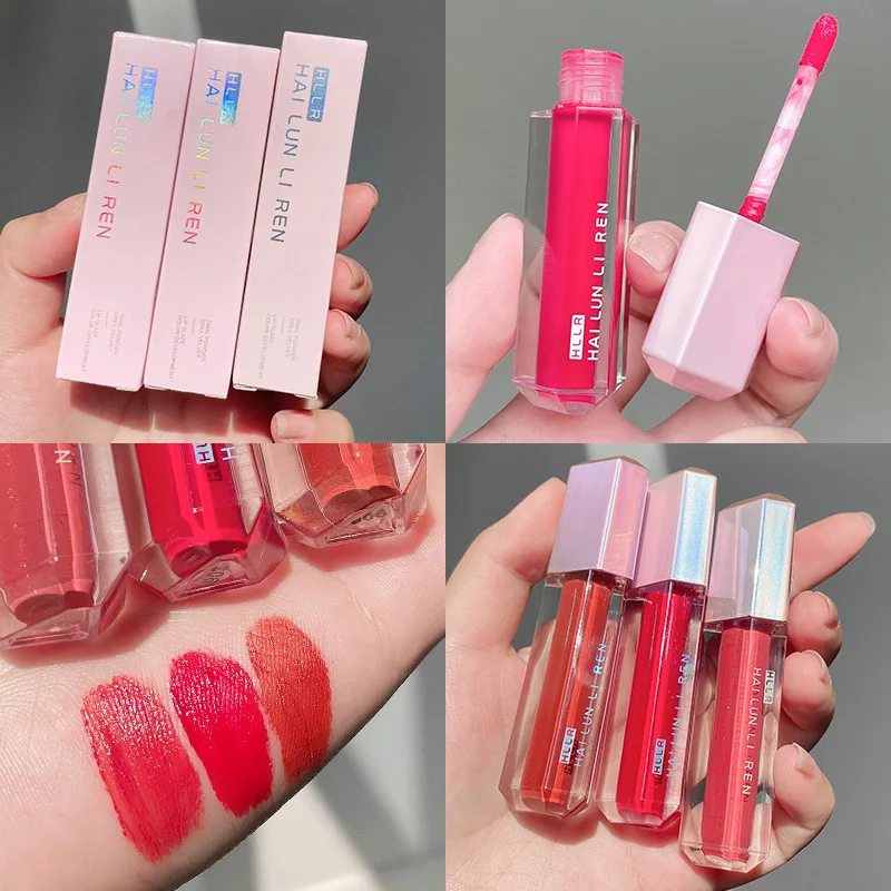 Make-up heiße Lippen glasur Samt nebel Lippen schlamm 6 Farben optional einfach auf Make-up, um Farbe flachen Preis Lip gloss zu verbessern