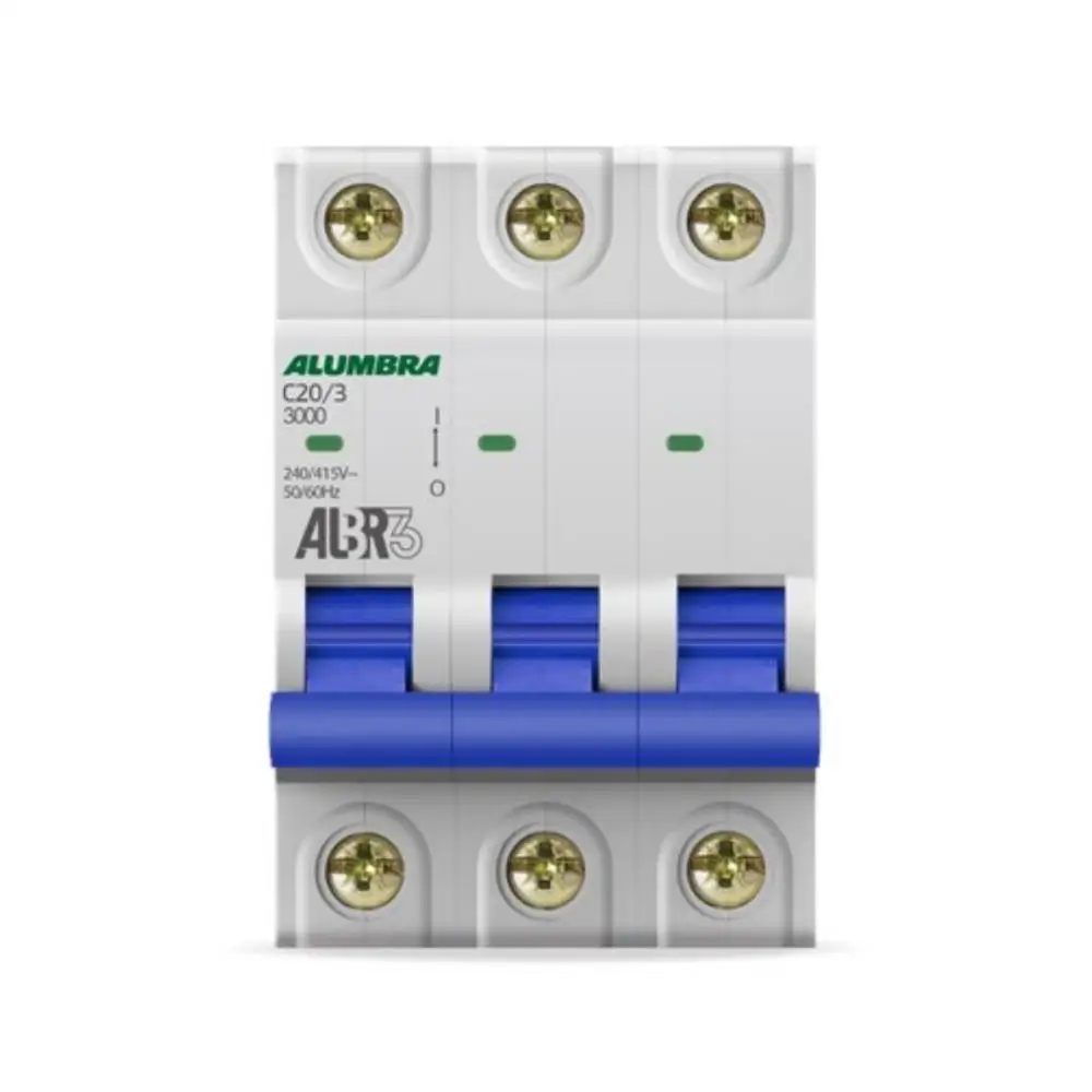 Tripolar Circuit Breaker 3X20A C Curve Mini Din Alumbra