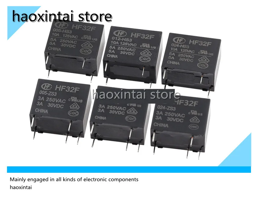 10pcs   relay JZC-32F-012-HS3 005 024 5A 33F ZS3 32F-G(5A  group of  normally open)