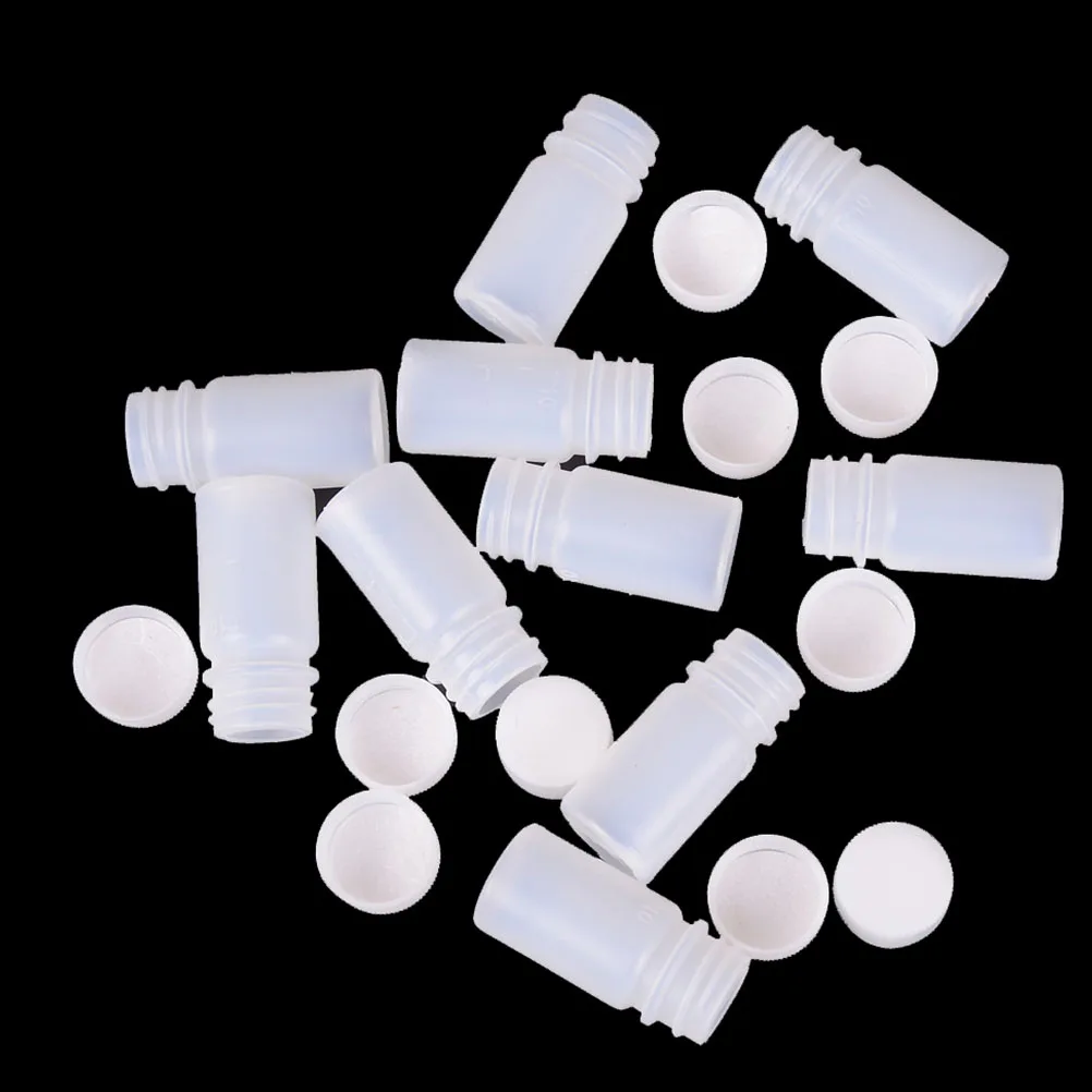 

10 Pcs Acid and Alkali Resistant Bottle Clear Lab Bottles Water Sample with Cover