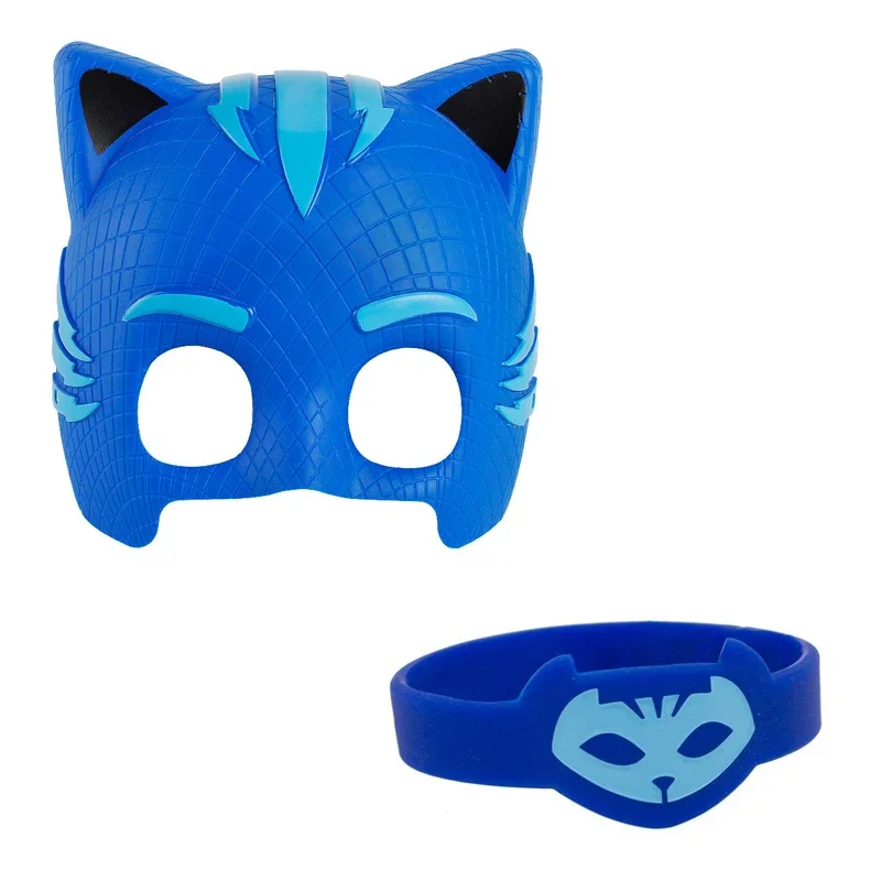 PJ Masks Wristband Party Mask Cartoon Anime PVC Material for Birthday Gift Boys and Girls Halloween Cosplay Costumes Gift