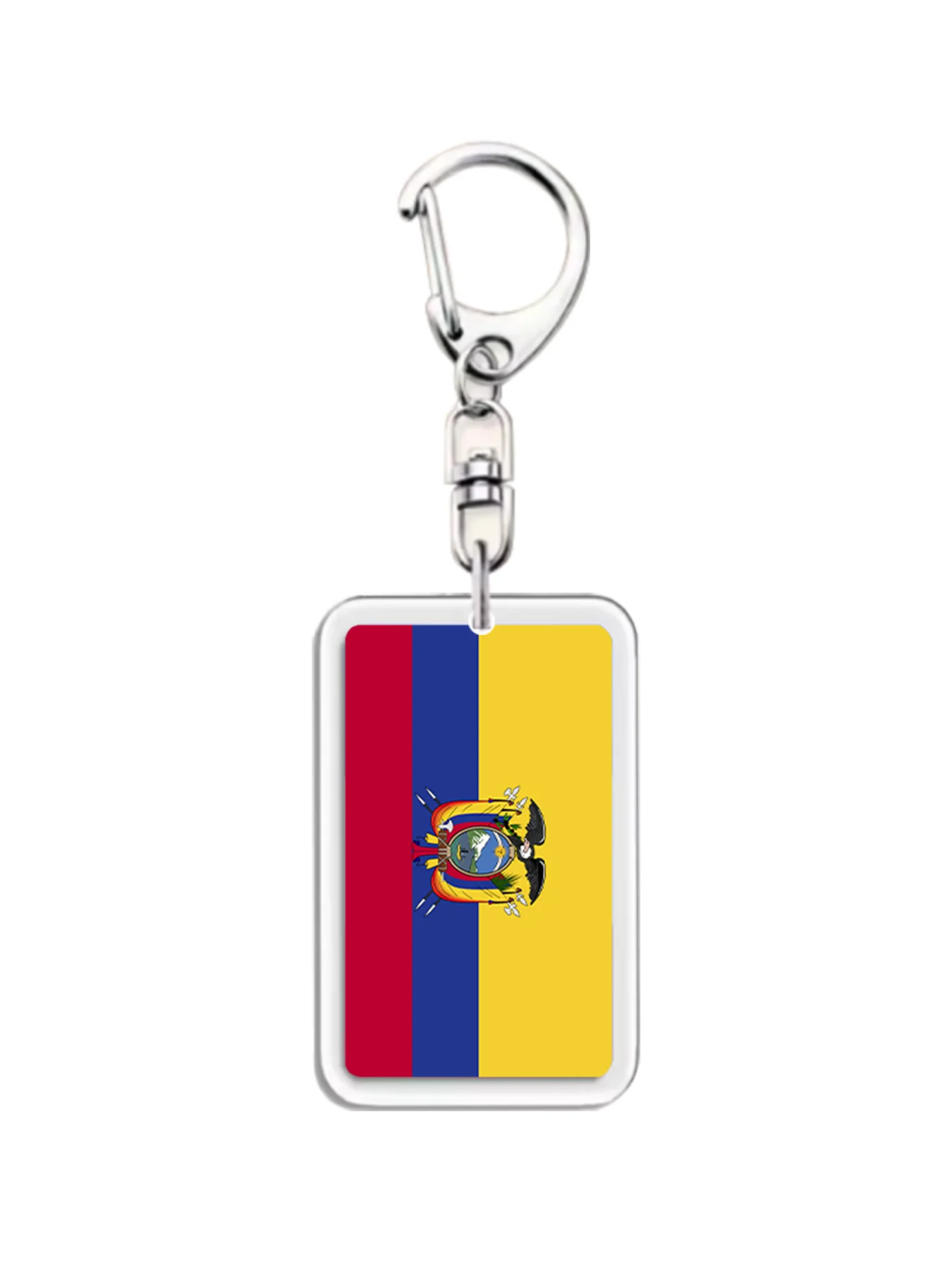 Ecuador-Flagge, Schlüsselanhänger, Acryl-Schlüsselanhänger für Auto, Motorräder, Schlüssel, Modeschmuck, Geschenk