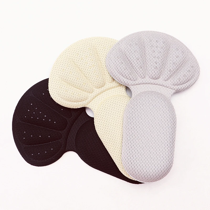 

5 Pairs Heel Protector Stickers Non-Slip Shoe Insoles T-Shaped Heel Grips Pain Relief Foot Pads Size Reducer for Sneakers
